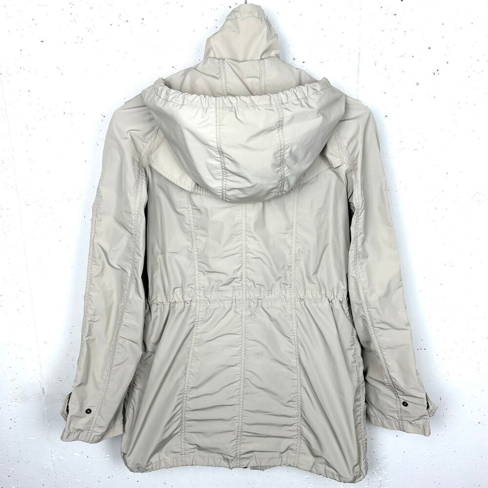 Burberry Brit Packable Field Jacket Windbreaker Detachable Hood Beige Tan Size 6 - Picture 2 of 16